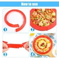 thumbnail image 4 of Adjustable Silicone Pie Crust Shield, 2 Pack Pie Crust Covers for Edges of Pie,Pie Crust Protector Baking Pie Ring Kitchen Tool Fits 8 inch -12 Inch Pie Plate Dish (Blue, Red), 4 of 7