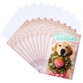 thumbnail image 1 of Christmas Cards Pack, Puppy with Wreath (10 Cards with Envelopes), 1 of 5