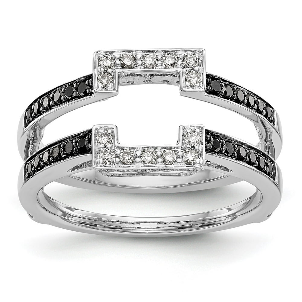 Accessories & Jewelry 14k White Gold Black Diamond Engagement