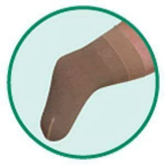 Juzo 19547 20-30 mmHg, Xtra, BK Shrinker, 15'' / 38 cm Silicone, Black - Size Extra - 15 inch