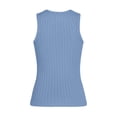 thumbnail image 5 of GUACER Women's Ribbed Knit Tank Tops, Crew Neck Sleeveless Loose Cami Top, Casual Basic Camisole, 5 of 5