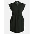 thumbnail image 6 of Time and Tru Women's Utility Shirtdress, Sizes XS-XXXL, 6 of 6