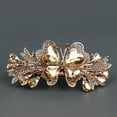 thumbnail image 5 of New Korean Colorful Crystal Butterfly Spring Hairpin Zircon Alloy Top Clip Horizontal Clip Elegant Women's Fashion Hair Jewelry, 5 of 10