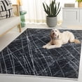 thumbnail image 3 of Safavieh Mila Deforrest Distressed Polyester Area Rug, Black/Beige Ivory, 8' x 10', 3 of 11