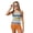 Blue Orange Hawaiian Stripe, variant on Two Piece Taniki Swimsuit for Girls, Round Neck Top with Shorts Racerback Swimwear with Chest Pad, Modest Bathing Suit for 10-11 Year Olds, Easy Care, Peach Blossom Marble Blue