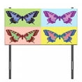 thumbnail image 3 of Butterfly Headboard, Pop Art Swallowtail Pavilions Wild Life Transcendent Energies of Miraculous Wings, Upholstered Decorative Metal Bed Headboard with Memory Foam, Twin Size, Multicolor, by Ambesonne, 3 of 4