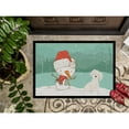 thumbnail image 3 of Carolines Treasures CK2094MAT Maltese Snowman Christmas Door Mat Indoor Rug or Outdoor Welcome Mat 18x27 Doormat  27"L x, 3 of 4