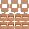 thumbnail image 4 of 50 cajas de papel kraft con ventana transparente para tarjetas de felicitación, sobres, cajas rectangulares de papel kraft marrón para postales, correo, facturas, invitaciones, 4 of 7