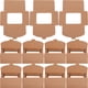 thumbnail image 4 of 50 cajas de papel kraft con ventana transparente para tarjetas de felicitación, sobres, cajas rectangulares de papel kraft marrón para postales, correo, facturas, invitaciones, 4 of 7