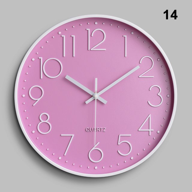 CAROOTU Quartz Wall Clock Plastic Fashion Design Clocks For Home Decor Living Room