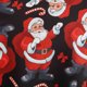 thumbnail image 5 of Vestido oscilante de manga larga con estampado navideño para mujer, vestido Retro con escote en V peludo y retazos Fridja  NMB4206, 5 of 6