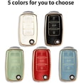 thumbnail image 7 of Key Fob Cover Compatible with Volkswagen Beetle GTI Jetta Passat Tiguan Keychain Case Holder Protector,Blue, 7 of 7
