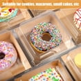 thumbnail image 7 of 100Pack Paper Charcuterie Boxes with Clear Lids,4.7 Inch Disposable Square Bakery Boxes,Small Dessert Boxes To Go Food Containers with Twine for Charcuterie Sandwich Strawberries Cookie(Brown), 7 of 7