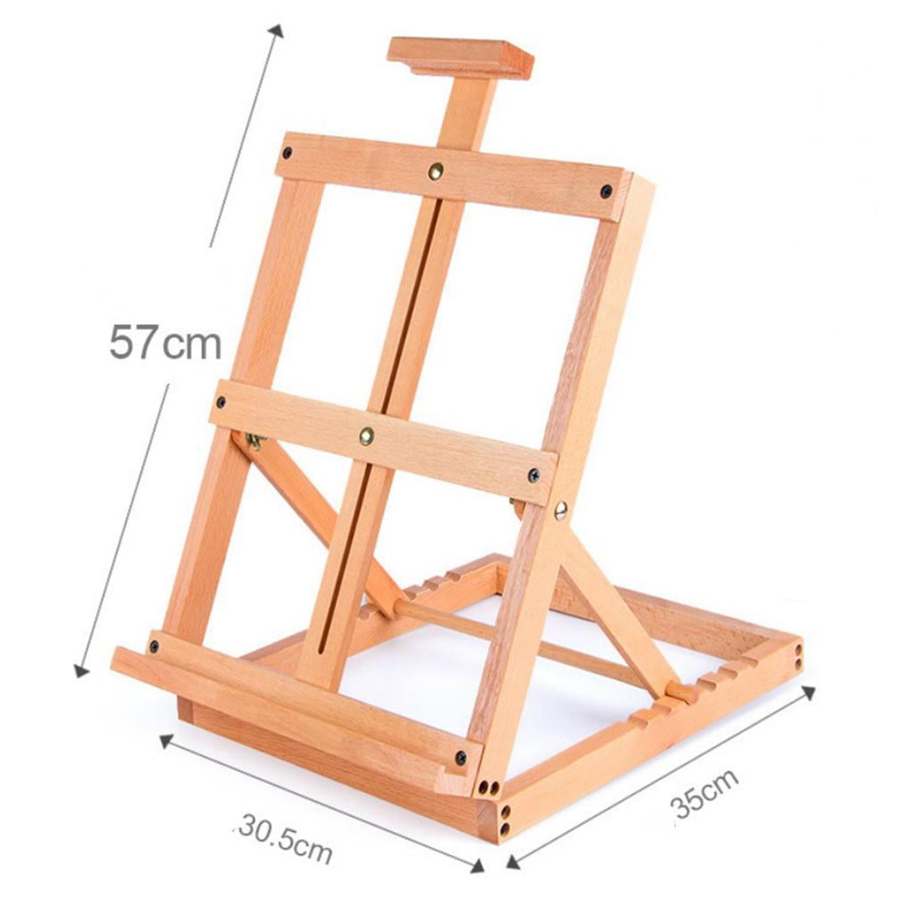 Jekkis 16 inch Table Top Easel for Painting, 3 Packs Wooden Tabletop Display Easels, Art Craft Painting Easel Stand for Kids Artist Adults Students