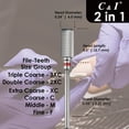 thumbnail image 4 of C & I Nail Drill 2 in 1 Efile Round Corner Cylinder for Electric Manicure Drill Machine Nail Files for Nail Techs to Make Cuticle Care and Nail Works Remove, 4 of 6