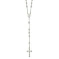 thumbnail image 3 of Auriga Fine Jewelry 925 Sterling Silver Polished Rosary Necklace for Women 26", 3 of 6