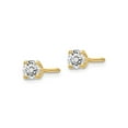 thumbnail image 3 of 1/3 Carat (Ctw VS2-SI1, D-E-F) Lab Grown Diamond Solitaire Stud Earrings in 14K Yellow Gold with Screwbacks, 3 of 4