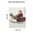 thumbnail image 3 of Fenyluxe Santa Claus Sledding with Dog Canvas Wall Art Home Decoration Ready to Hang - Perfect Gift for Home Decor 12x16in, 3 of 5