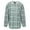 Green, variant on EFINNY Women's Long Sleeve Flannel Shirts Plaid Hoodie Jacket Button Down Blouse Tops