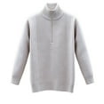 thumbnail image 2 of pstuiky camisas de manga larga para hombre, Sudadera deportiva con bolsillo y manga larga de color liso para hombre, estilo moderno, con cuello alto camisetas de hombre m, 2 of 5
