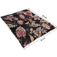 thumbnail image 4 of Pioneer Flower Floral Print Pattern Blanket,Comfortable Soft Lamb Wool Throw Blanket,All Season,Warm Lightweight Blankets for Sofa Bed Couch Living Room Chair,60"x80", 4 of 4