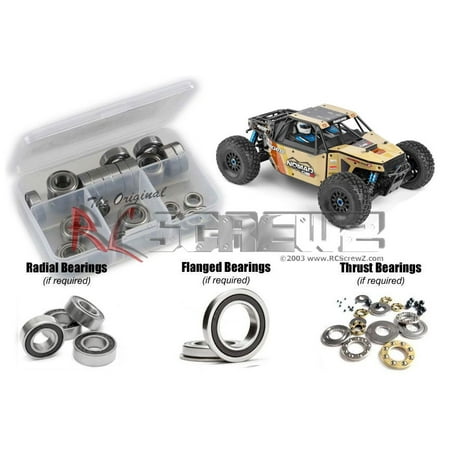 RC Screwz Rubber Shielded Bearing Kit for Team Associated Nomad DB8 (80941)