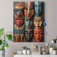 thumbnail image 4 of UXIEQU African Tribal Masks Canvas Wall Art 15.75x11.81 Inches, 4 of 8