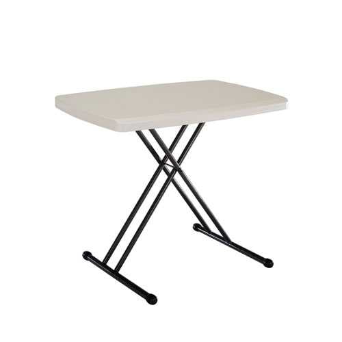 Personal Folding Tray Table Almond, 30 Inch Round Folding Table