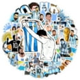 thumbnail image 5 of 50 stk Super Star Fodboldspiller Sticker Messi Vinyl til Argentina Messi Fan, 5 of 5