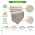 thumbnail image 5 of Cream Table Runner Linen Burlap Table Runner 72 Inches Long Farmhouse Vintage Cream Solid Color Modern Dresser Scarves for Kitchen Island Coffee Dining Room Party Wedding Holiday Decor 13"x72", 5 of 8
