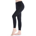 thumbnail image 4 of Women Seamless Basic Stretch Polyeseter Sports Yoga Leggings High Waist  Tummy Control Workout Trouser, 4 of 5