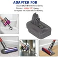 thumbnail image 3 of Adaptador de batería V6/V7/V8 para Dyson (SV04, SV03, SV09, DC59, DC58, DC62, V6 Animal, Motorhead, Slim). Compatible con batería Craftsman 20V V20 Li-ion. Reemplazo para aspiradora inalámbrica., 3 of 5
