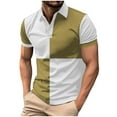 thumbnail image 2 of pstuiky Camisa de manga corta para hombre, Camisa tipo blusa de manga larga con cuello vuelto y solapa con estampado de botones para hombre camisas casuales para hombre xxl, 2 of 3