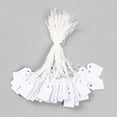 thumbnail image 4 of Pack of 500 (35 x 22mm) White Tagging Tags Price Tags Price Tags Display Tags with Hanging String, 4 of 5