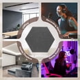 thumbnail image 7 of Uxcell 12pcs Acoustic Panels 10.2" x 11.8" x 0.3" Hexagon Self Adhesive Sound Proof Wall Panels High Density Sound Deadening Foam Panel for Home Office Recording Room Studio, Cement Gray, 7 of 7