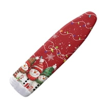 HELLHERO Christmas Snowman Ironing Board Cover and Pad Standard Size Iron Board Dustproof Covers Ironing Pad Sleeve Table Top Iron Board Cover with Elastic Edge Home Decor for Women