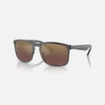 thumbnail image 2 of Ray Ban Purple Mirrored Gold Polarized Square Men's Sunglasses RB4264-876/6B-58, 2 of 5