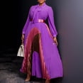 thumbnail image 3 of Women's Fall Dresses Flowy Casual Floral Maxi Dress Smocked Tiered Long Dress, 3 of 5