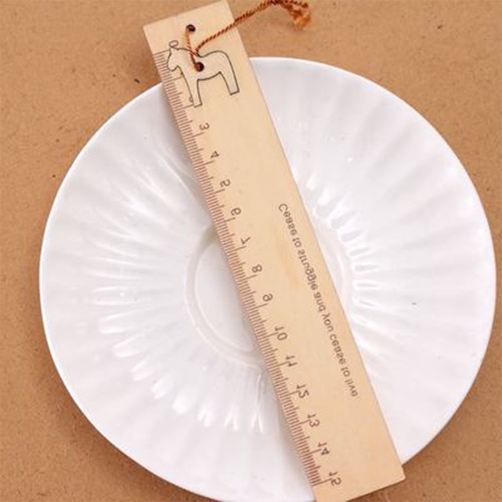 15cm Creative Cute Wooden Ruler Straight Ruler for Office School Kids