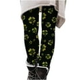 thumbnail image 5 of Yeaiivve Girls Yoga Legging Elastic Waist Clover Print Pants Comfy Stretchy Soft Tights for St. Patrick's Day Vacation, 5 of 7