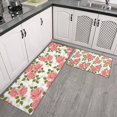 thumbnail image 2 of Pioneer Flower Floral Print Pattern Kitchen Rugs Sets Of 2,Anti Fatigue Kitchen Mat Rugs Non Slip Washable,Decorative Kitchen Floor Mats for Kitchen,Sink,Laundry,17"x30"+17"x47", 2 of 7