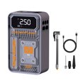 thumbnail image 2 of Outdoor Portable Inflator For Tires Versatile Air Compressor For Cars And Powerful Battery Operated Air With LED Light And Power Bank Functionality, 2 of 9