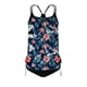 thumbnail image 5 of Traje de baño de 2 piezas para mujer, trajes de baño para mujer, bikini de top tipo jersey estampado y braguita, bikini suelto con cordón ajustable, conjunto de bikini de poliéster para mujer, 5 of 5