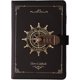 thumbnail image 1 of Diario vintage con cerradura A5 con diseño de timón, diario de viaje secreto de 120 hojas, bloc de notas de escritura de cuero de PU con soporte para bolígrafo y ranuras para tarjetas, persona, 1 of 5
