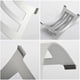 thumbnail image 2 of Soporte de almacenamiento vertical de aleación de aluminio para computadora portátil de escritorio, base para tableta, soporte doble para disipación de calor, 2 of 6