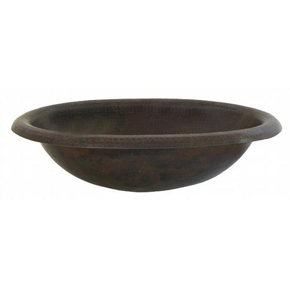 Cordoba Pequeno Small Copper Drop in Bath Sink, Antique