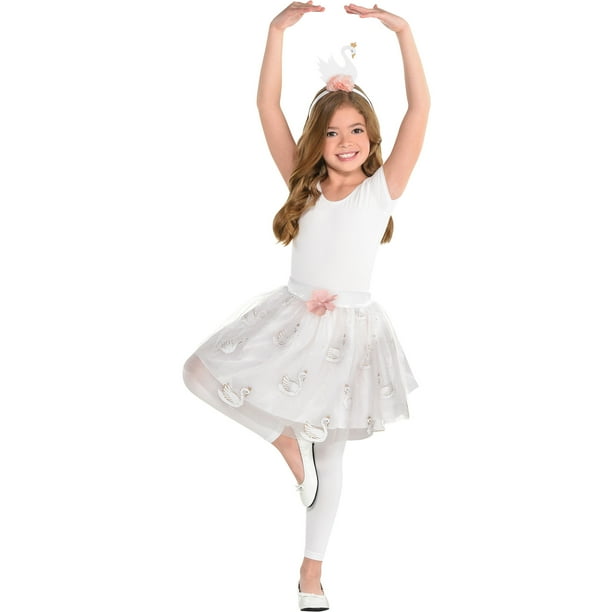Download Amscan Once Upon A Tutu Swan Ballerina Costume Kit For Girls Halloween Accessories Includes Tutu And Headband Walmart Com Walmart Com