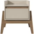 thumbnail image 3 of Manhattan Comfort Essence 1 Drawer Nightstand in Off White, 3 of 11