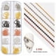 thumbnail image 1 of Accesorios para decoración de uñas, cadena de joyería para decoración de uñas, 12 rejillas, pegatinas decorativas para decoración de uñas, cadena de metal, cadena para uñas, 1 of 2