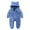 Blue, variant on Newborn Baby Bear Romper, Toddler Girls Boys Fleece Warm Hooded Romper Jumpsuit, Baby Winter Clothes for 0-6 Months, Children's Outfits
